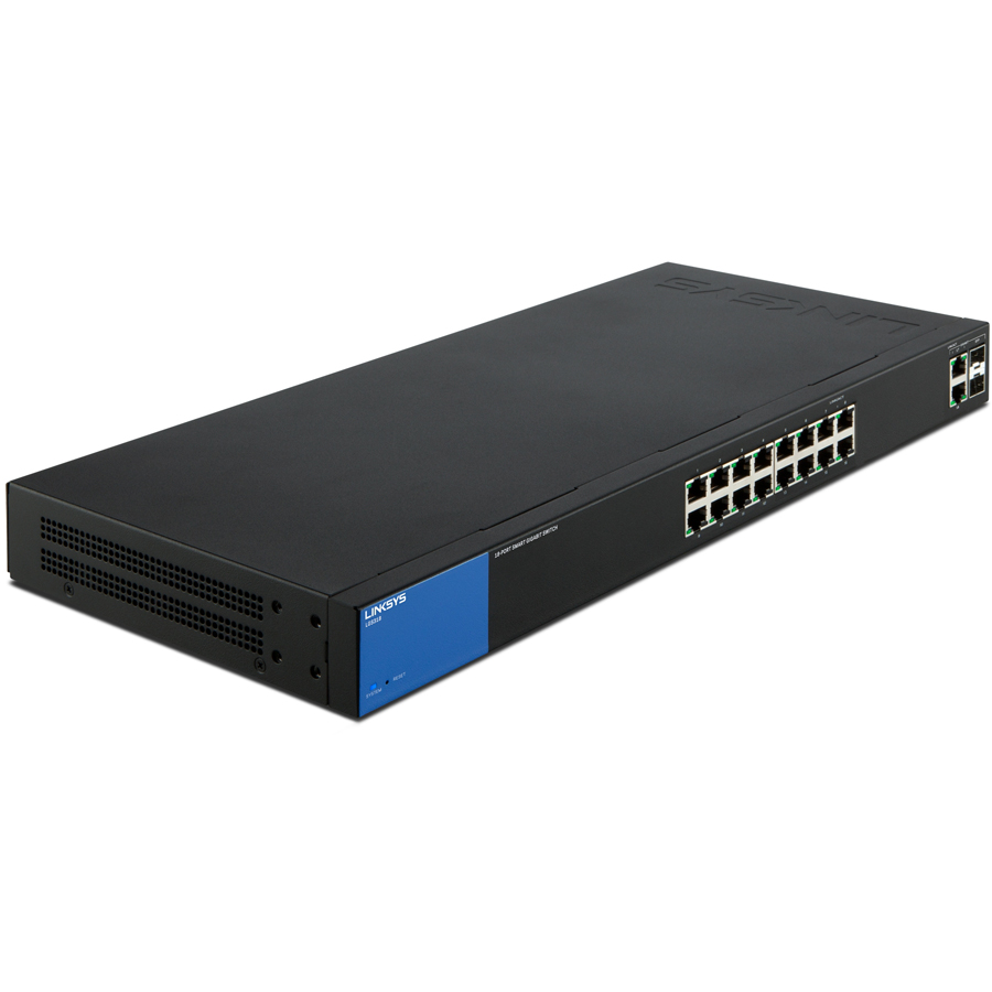 Switch Linksys LGS318-AP Smart 16-Port + 2sfp Business Gigabit - Hàng Chính Hãng