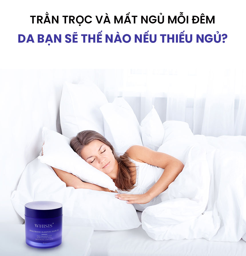 Mặt nạ ngủ cấp ẩm, chống lão hóa WHISIS HYALURONIC SLEEPING MASK EX - 70ml