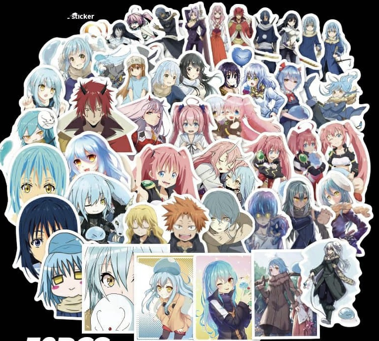 Ảnh Sticker Tensei Shitara slime Datta Ken 30-60 cái khác nhau