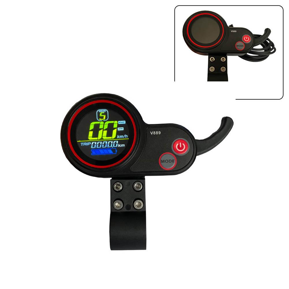 Ebike Màn Hình Hiển Thị Hiển Thị Số 2 Giao Thức Móc Ngón Tay Ga Đo SM Xe Điện V889 Màn Hình Hiển Thị Màu Với Cổng USB 6PIN SM