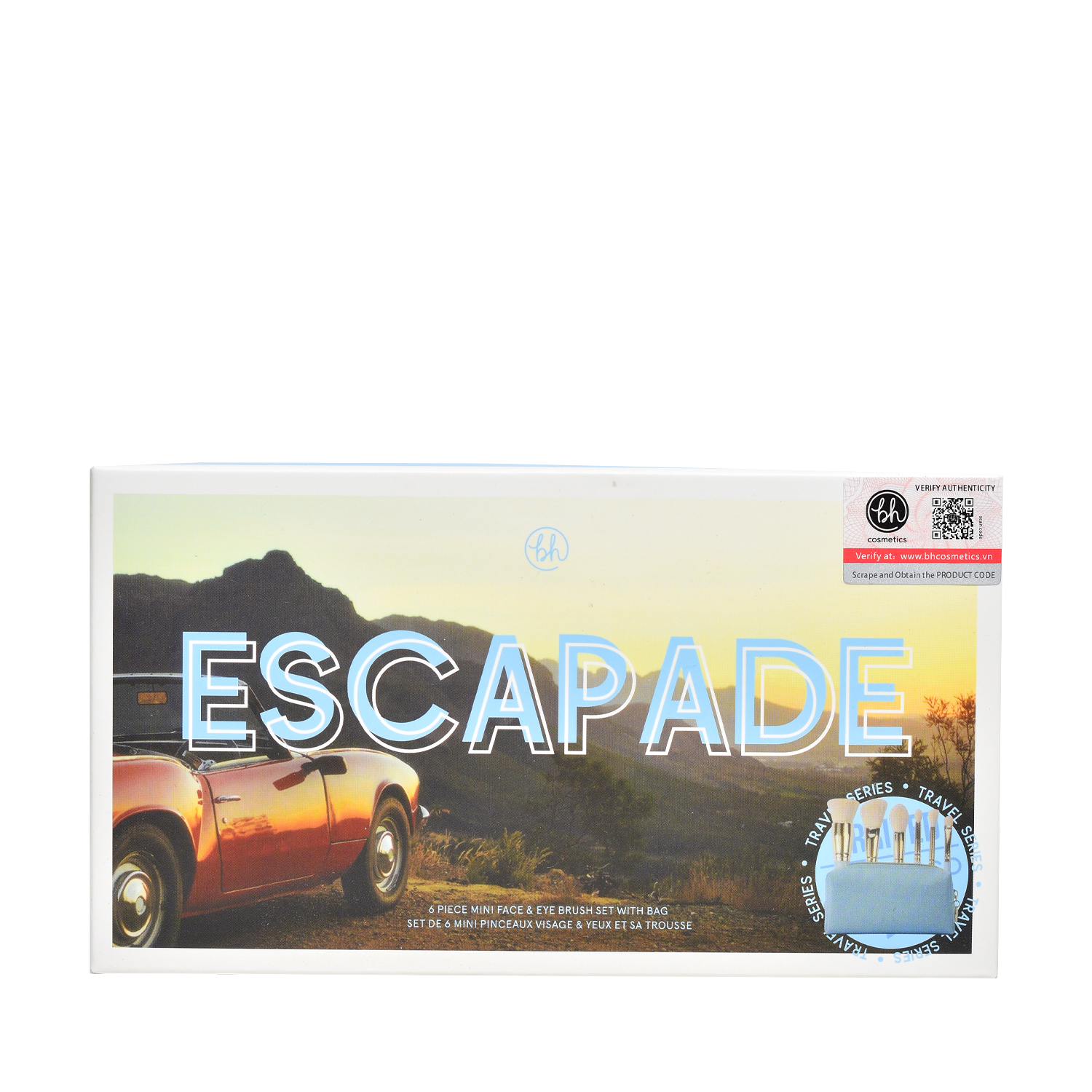 Bộ Cọ Trang Điểm Bh Cosmetics 6 Cây Travel Series Escapade