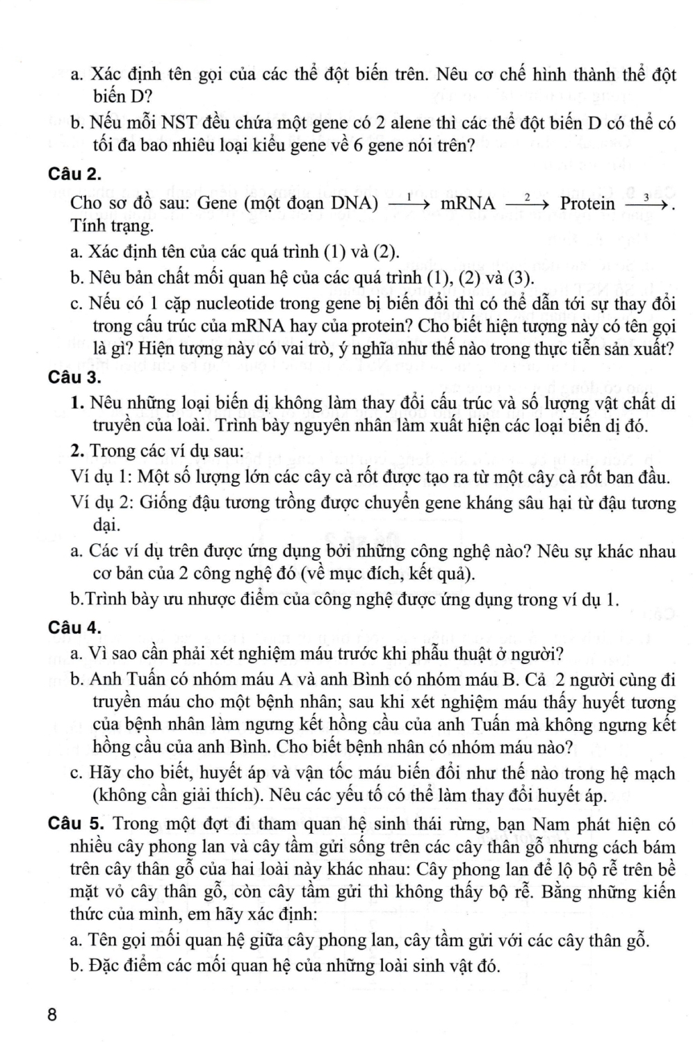 Bộ Đề Ôn Thi Vào Lớp 10 THPT Môn Sinh Học (Dùng Chung Cho Các Bộ SGK Hiện Hành) -HA