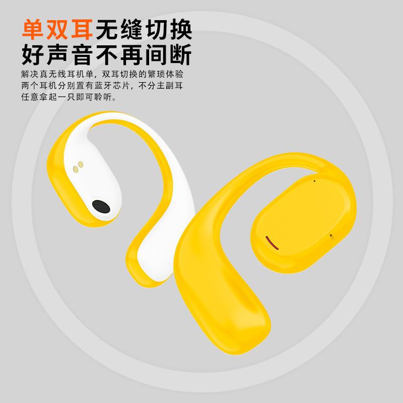 Tai nghe bluetooth dẫn khí không nhét trong tai theo phong cách riêng mới nhất kiểu treo tai loại tai nghe không dây thể thao TWS hai tai
