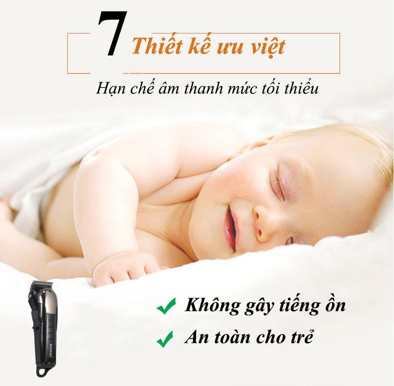 Tông đơ cắt tóc không dây chuyên nghiệp KEMEI KM-2608 công suất mạnh mẽ 9W có thể dùng cắt tóc, chấn viền, fade tóc thích hợp với sử dụng cho salon và gia đình