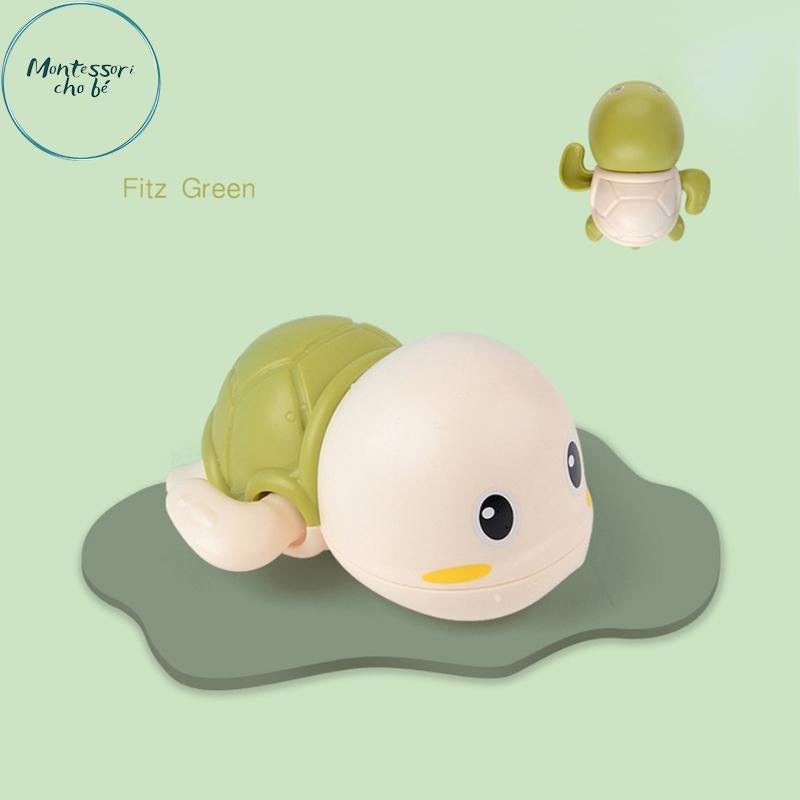 Rùa bơi trong nước đồ chơi nhà tắm cho bé Montessori