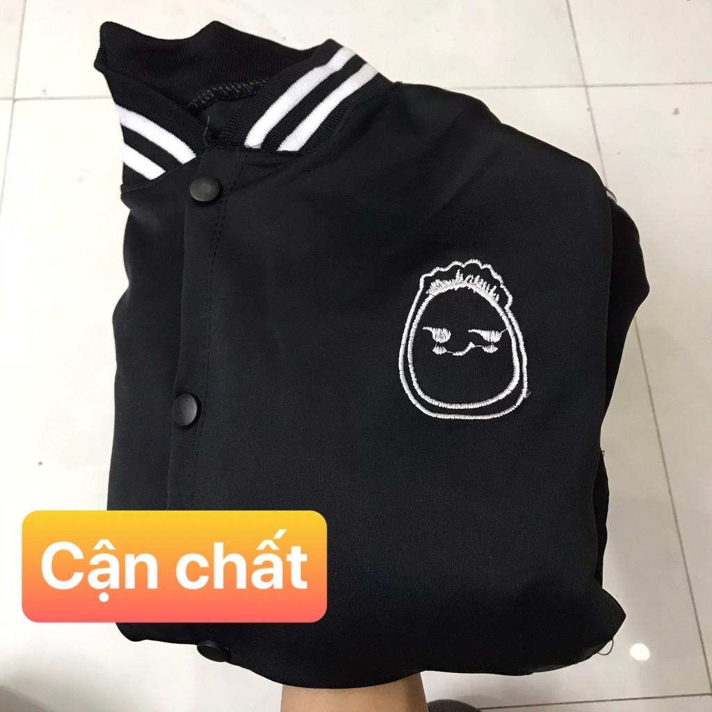 Áo Khoác Thêu Mặt Cười . Chất nỉ ngoại dày đẹp mịn ko xù,. Form Unisex Nam Nữ mang ok