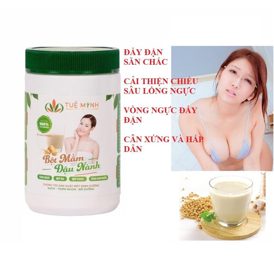 1Kg Mầm đậu nành nguyên xơ Tuệ Minh xưởng nhà làm có đủ giấy ATVSTP 2 hộp như hình