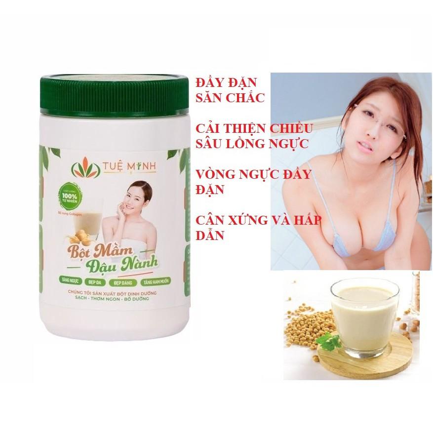 1Kg Mầm đậu nành nguyên xơ Tuệ Minh xưởng nhà làm có đủ giấy ATVSTP 2 hộp như hình