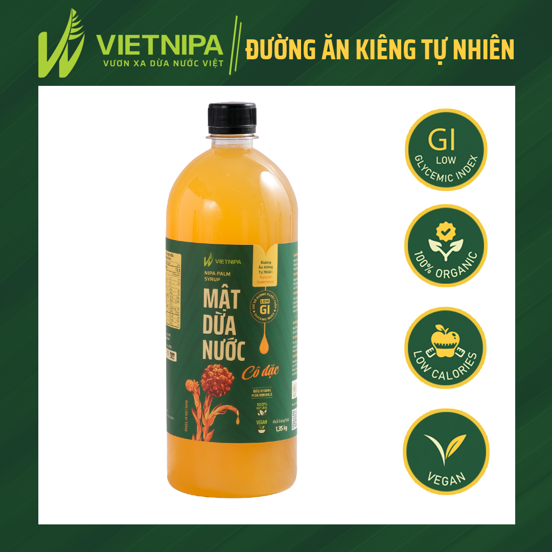 Mật ăn kiêng Vietnipa từ dừa nước 1.35kg