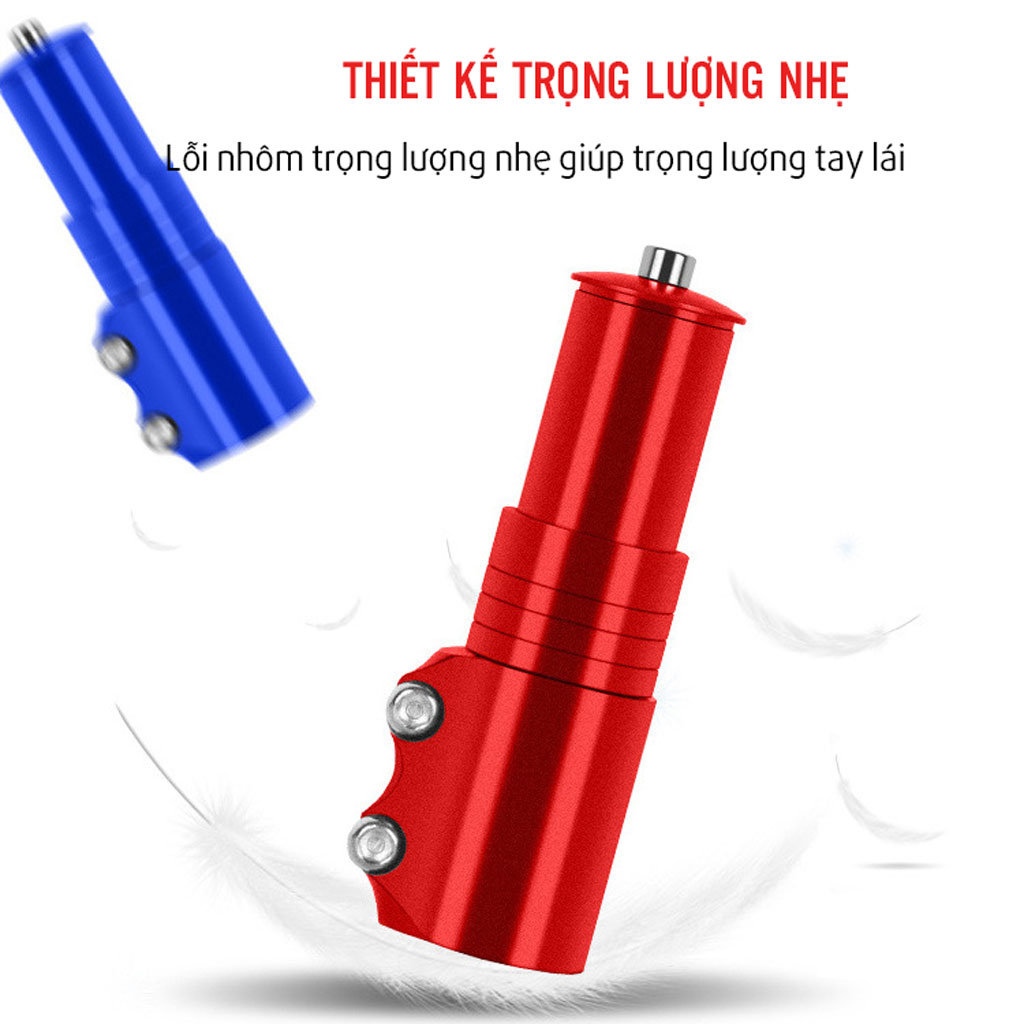 Ống Nâng Tay Lái Xe Đạp Bằng Nhôm Cao 12cm Phù hợp Ống trong phi 28,6mm Điều Chỉnh Độ Cao Ghi Đông Xe Đạp MaiLee