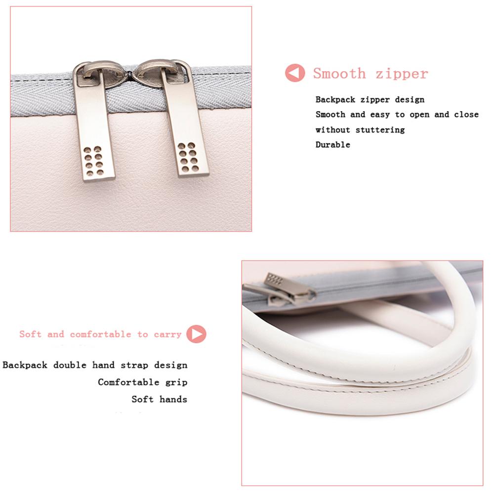 Laptop Chất Liệu Da PU Cao Cấp Cho Macbook Air M1 Túi Chống Nước Dành Cho Laptop 13.3 14 15.6 Inch Cho Macbook Pro 13 Túi Đựng Máy Tính Xách Tay Nữ