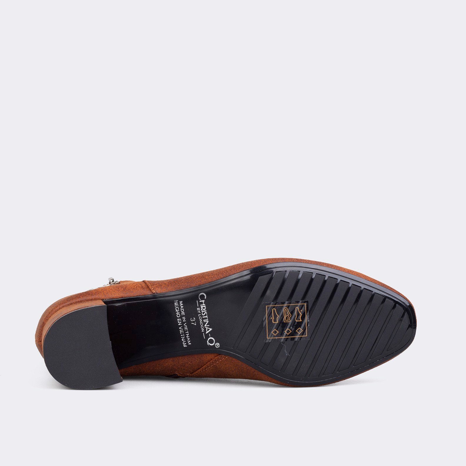 Giày boots nữ mũi tròn ChristinA-Q BOT108