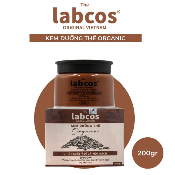 Kem Dưỡng Thể Organic The Labcos Original Chiết Xuất Y Dĩ Yến Mạch Hũ 200gr Chăm Sóc Da Khô Da Nhạy Cảm