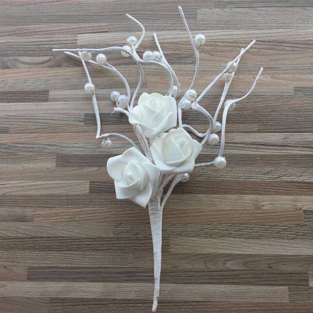 2-3pack Wedding Cake Topper Insert Rose Pearl Tree Birthday Cake Topper Decor