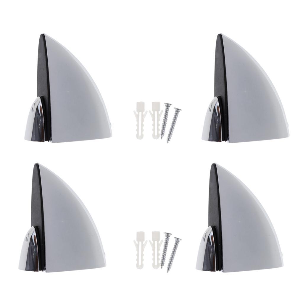 2X 4x Adjustable Glass Clamp Clip Wood Glass Shelf Support Bracket S