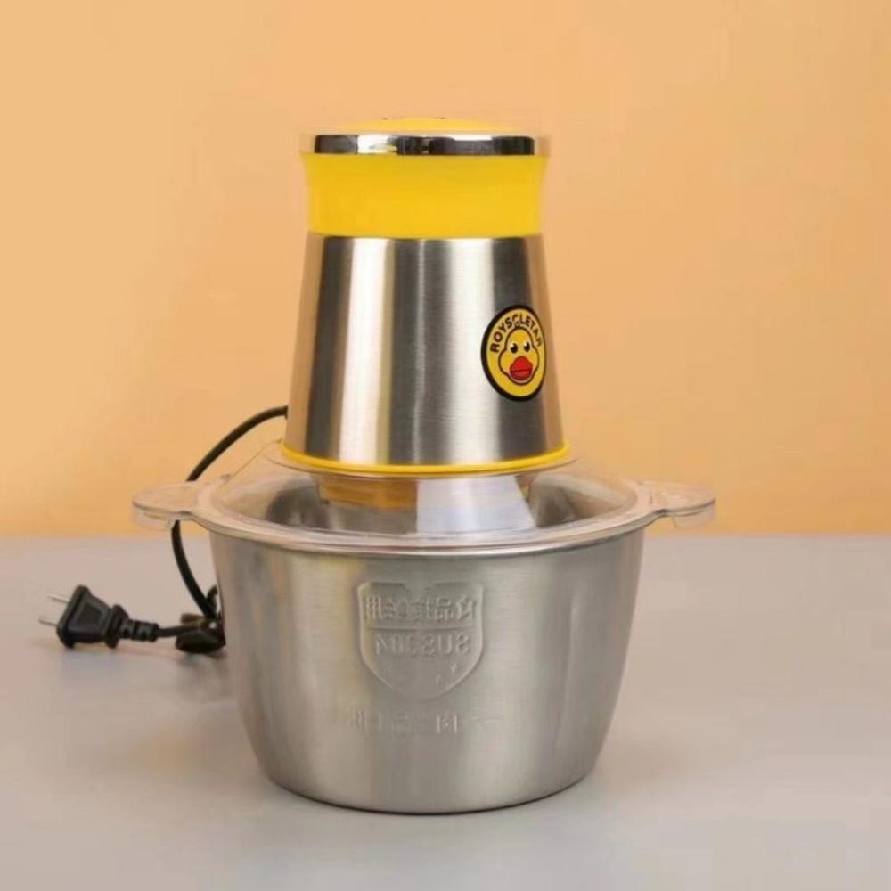 Máy xay thịt, máy xay thực phẩm nhà bếp đa năng Vịt Vàng dung tích 2l, chất liệu inox chuẩn 304, 4 lưỡi dao siêu bén