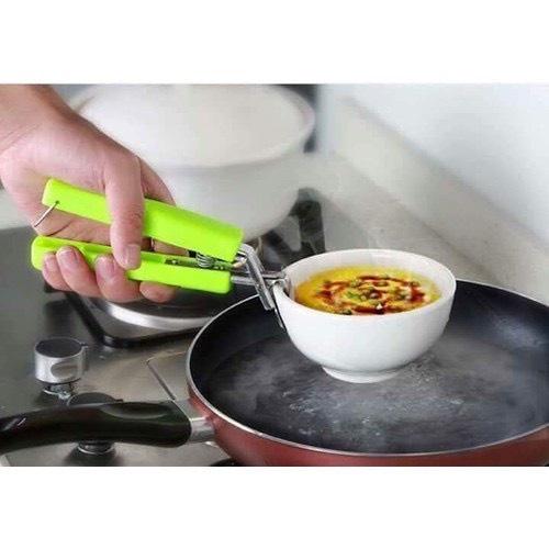 Kẹp Gắp Đồ Nóng, Đồ Hấp KIM LOẠI Thông Minh - Dụng Cụ Gắp Inox Có Lò Xo