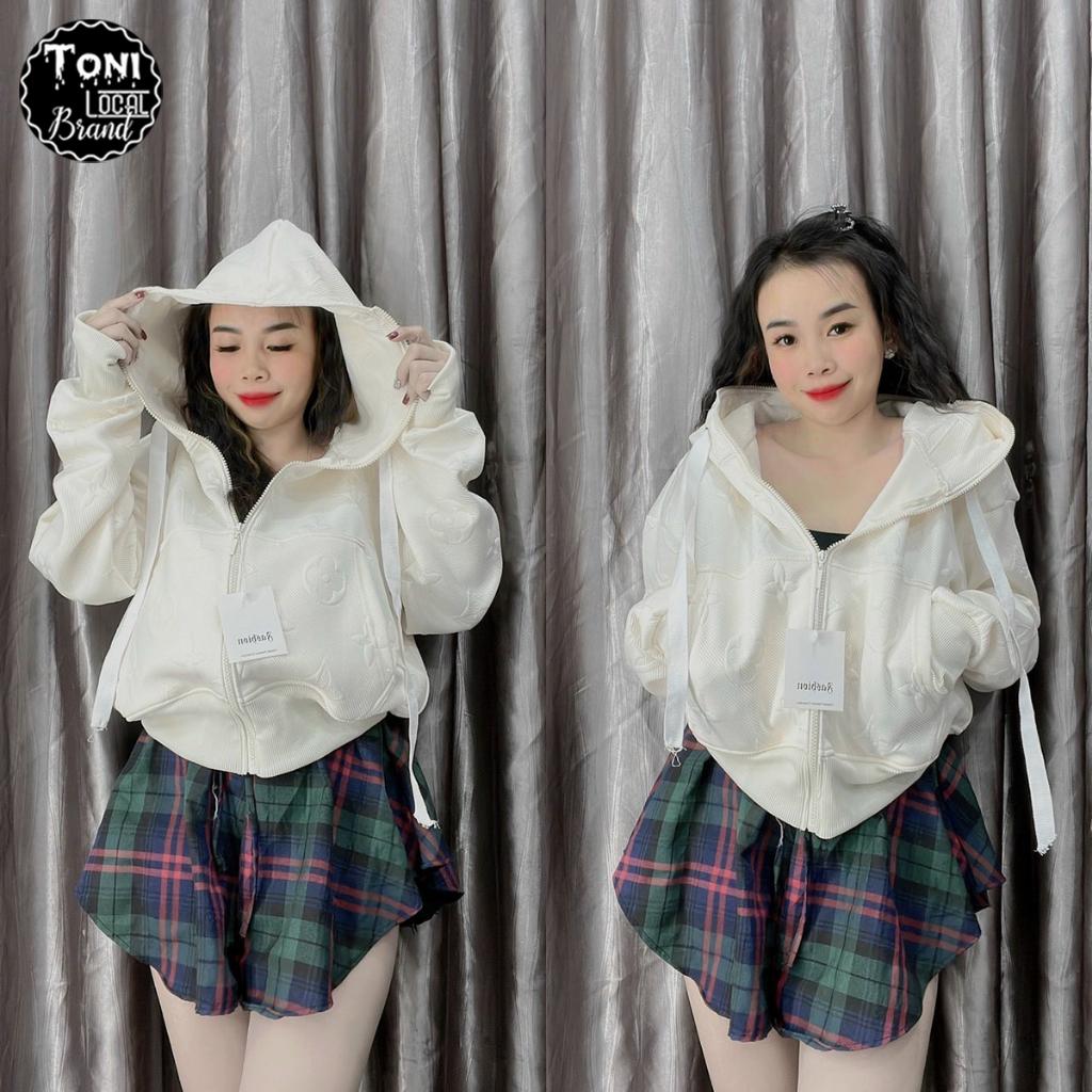 Áo Hoodie Xốp Dập Nổi chống nắng + tay xỏ ngón + có 2 túi trong Unisex
