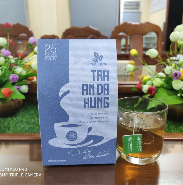 Trà An Dạ Hưng Giảm ợ hơi, ợ chua, đầy bụng, đau rát thượng vị, Chống viêm loét, cầm máu dạ dày