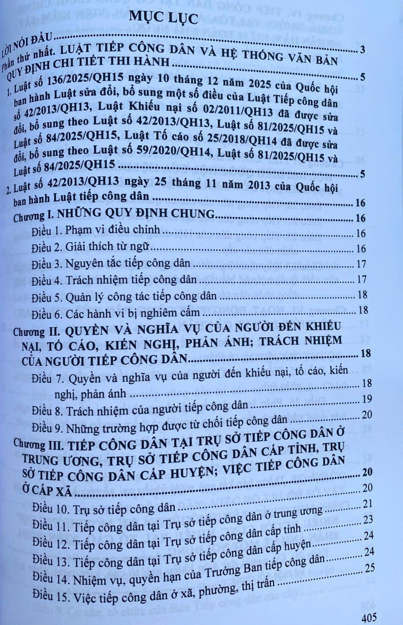 Luật Tiếp Công Dân; Luật Khiếu Nại; Luật Tố Cáo Và Luật Thanh Tra, Hệ Thống Các Văn Bản Quy Định Chi Tiết Thi Hành