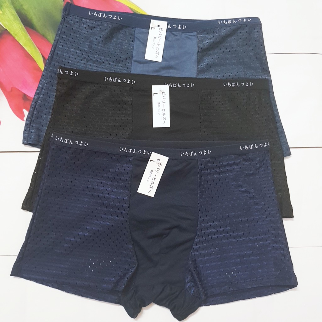 COMBO 3 QUẦN SỊP NAM DẠNG ĐÙI THÔNG HƠI THOÁNG MÁT