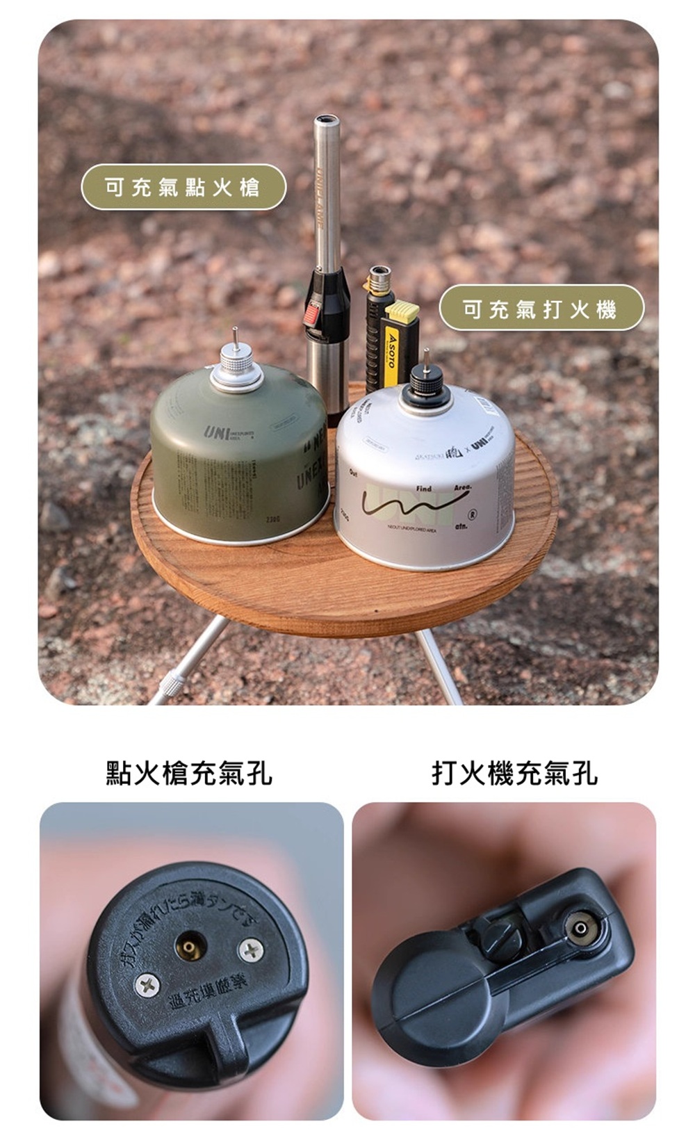 Phụ kiện đầu chuyển đổi nạp lại bình gas Butane Campingmoon Z38