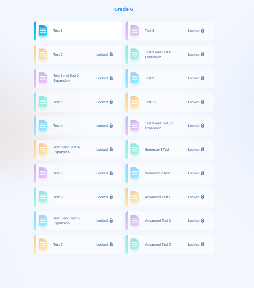 Ứng dụng bài kiểm tra Practice Tests 6