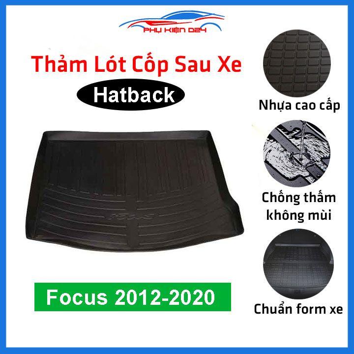 Thảm nhựa lót cốp Focus 2012-2013-2014-2015-2016-2017-2018-2019-2020 nhựa dẻo dày dặn đàn hồi tốt