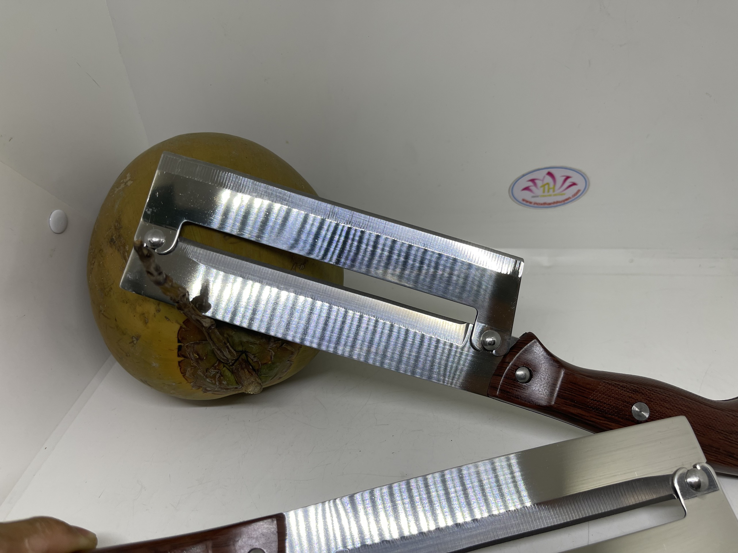 Dao 2 lưỡi inox 3CR12 Đài Loan loại cao cấp không gỉ bào gọt vỏ trái cây, mía, vệ sinh an toàn