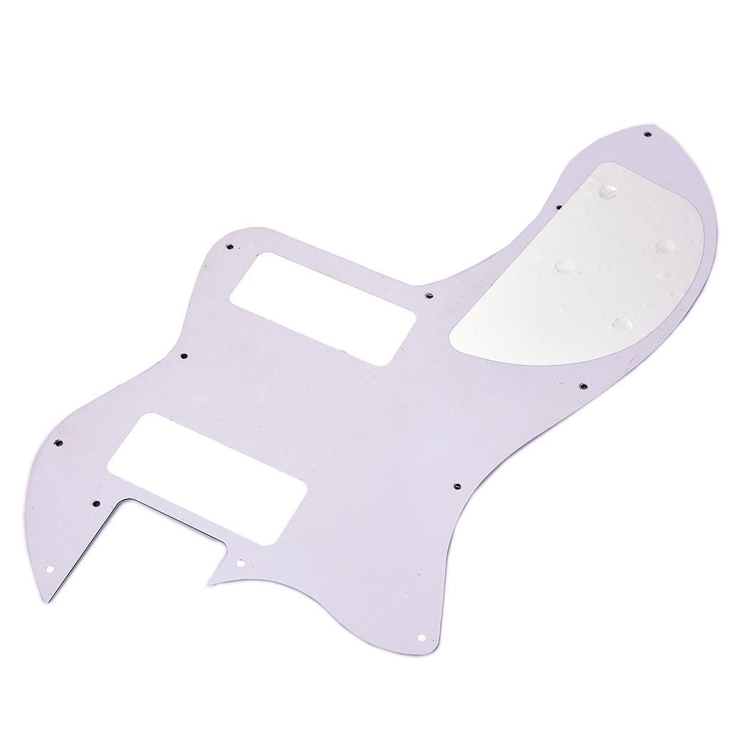 Deluxe   Guitar Anti-scratch Pickguard Parts White Pearl