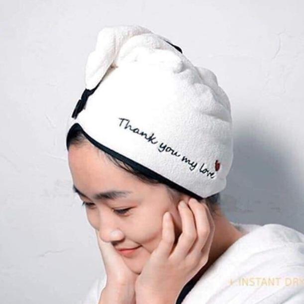 Khăn quấn tóc siêu thấm khô nhanh