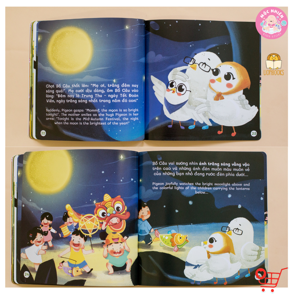 Sách Đọc To - Bộ Xuân Hạ Thu Đông 4 Cuốn cho bé Phát triển giác quan - Lionbooks