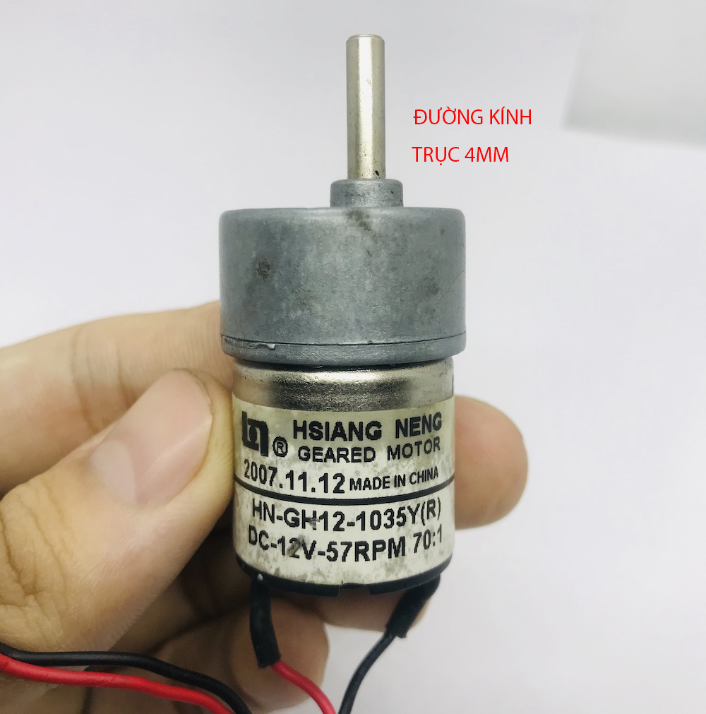 Motor giảm tốc 12v bánh răng kim loại tốc độ chậm 23 - 85 vòng dải điện áp 5V - 18V - LK0171