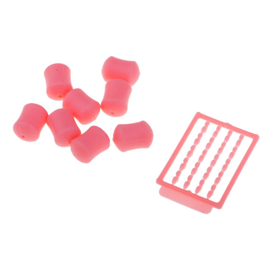 9Pcs Pop Up Soft Floating Baits Boilie Stopper Carp Fishing Lures Tool