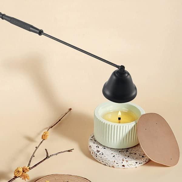 Bình chữa cháy nến làm bằng thép không gỉ, bình chữa cháy nến với tay cầm, nến từ các nhà sản xuất, nến Tongs, nến cho các bữa tiệc, nhà hàng, ở nhà, đám cưới, đen