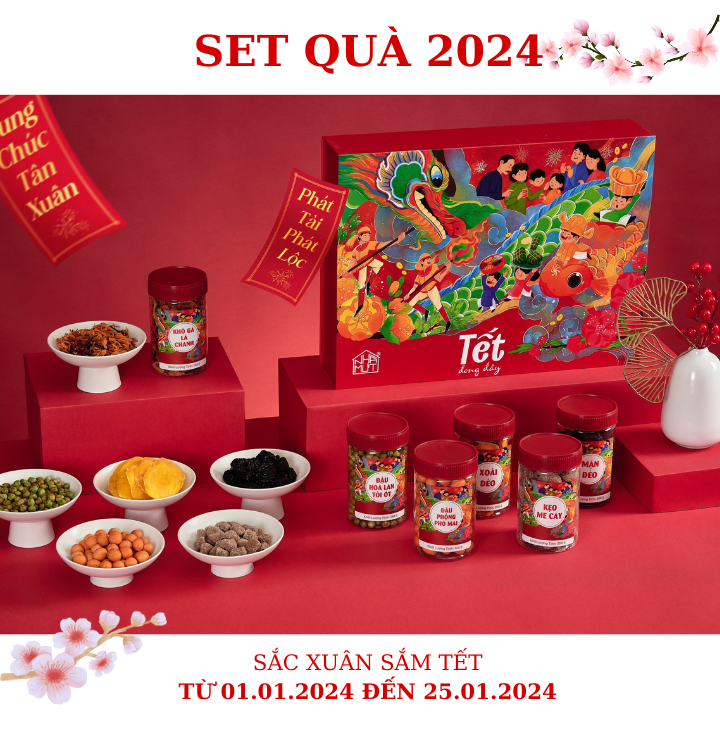 Giỏ quà tết doanh nghiệp, quà tặng tết 2024 đầy ý nghĩa gửi đến nhân viên và đối tác trong suốt 1 năm đồng hành. Giỏ quà Tết Nhà Mứt chỉnh chu, lịch sự giúp gắn chặt mối quan hệ hợp tác cùng nhau cho năm 2024