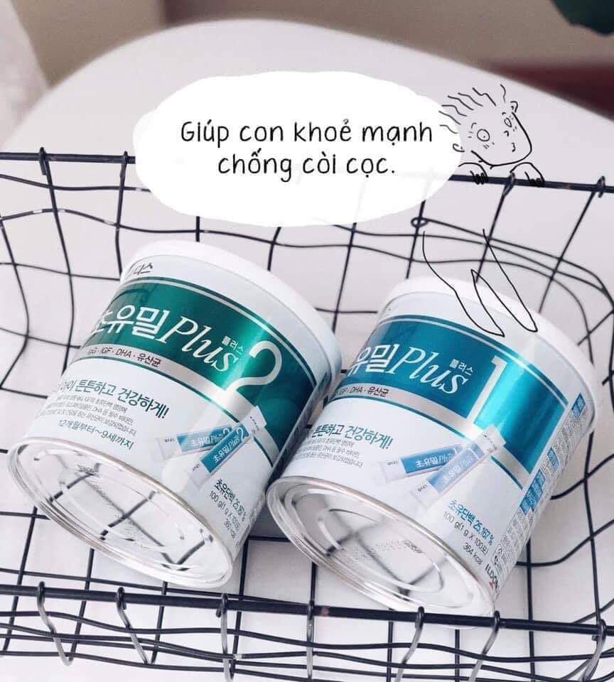 Sữa non cho bé từ 1-9 tuổi Ildong Plus 2 Hàn Quốc giúp trẻ phát triển trí não, xương, răng, tăng sức đề kháng, tiêu hóa tốt - QuaTangMe -3 lon