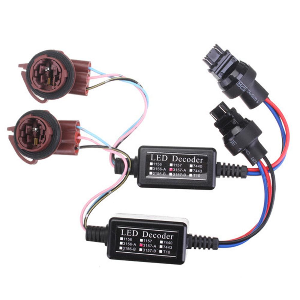 Giao hàng nhanh một cặp 3157 bộ giải mã đèn LED xe chiều rộng đèn phanh đèn phanh đảo chiều ánh sáng biển số đèn LED ánh sáng trắng bộ giải mã
