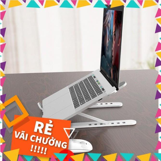 Giá đỡ Laptop - giá kê Laptop dành cho MacBook bằng nhựa có thể gấp gọn và điều chỉnh độ cao theo nhu cầu