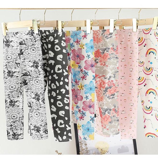 QT1 Size100-150 Quần legging bé gái Thời trang trẻ Em hàng quảng châu
