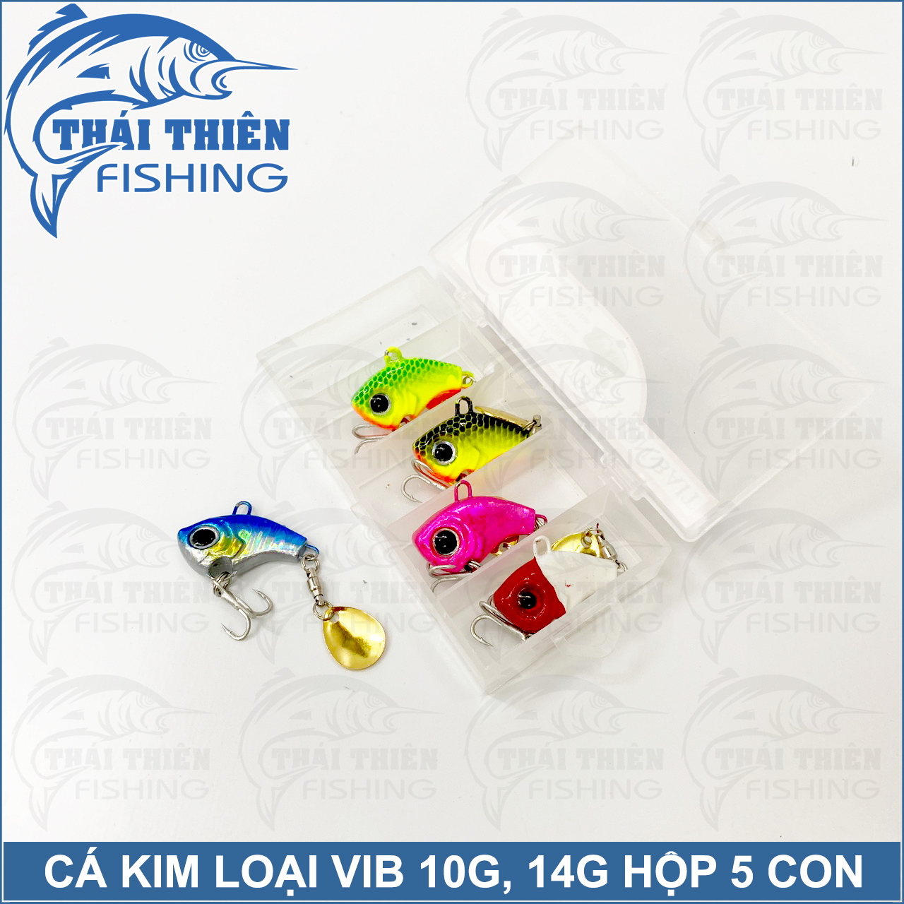 Mồi Giả Cá Sắt VIB Coastline Dùng Câu Lure Cá Lóc, Mú, Chẽm Hộp 5 Con 10g 14g