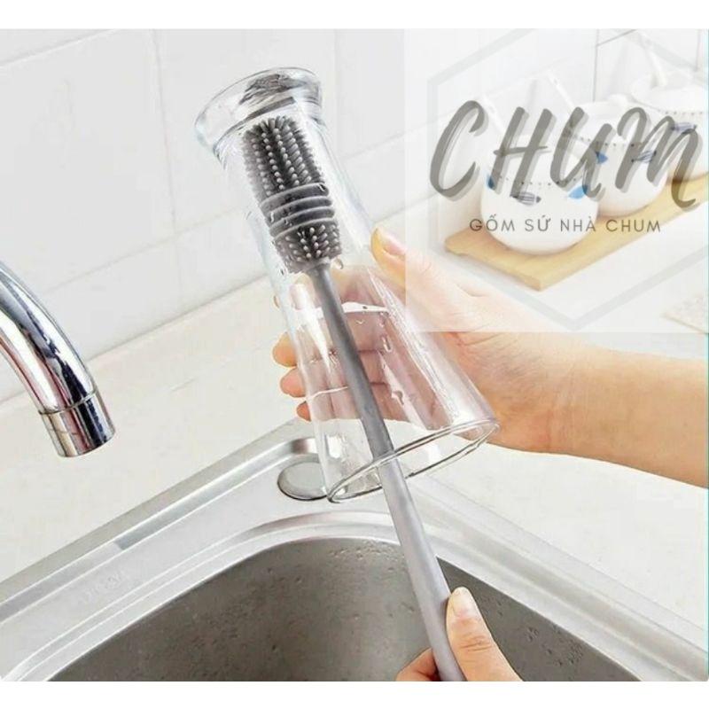 Cây cọ rửa cốc, chai lọ đa năng silicon
