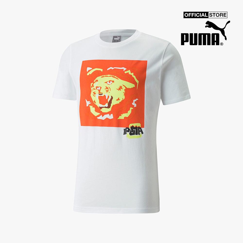 PUMA - Áo thun nam cổ tròn ngắn tay 4th Quarter Basketball 532361