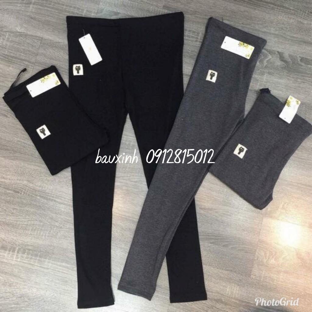 Quần bầu Legging cạp chéo hình Mèo, mềm min, co giãn tốt, hàng đẹp - Tổng kho váy bầu