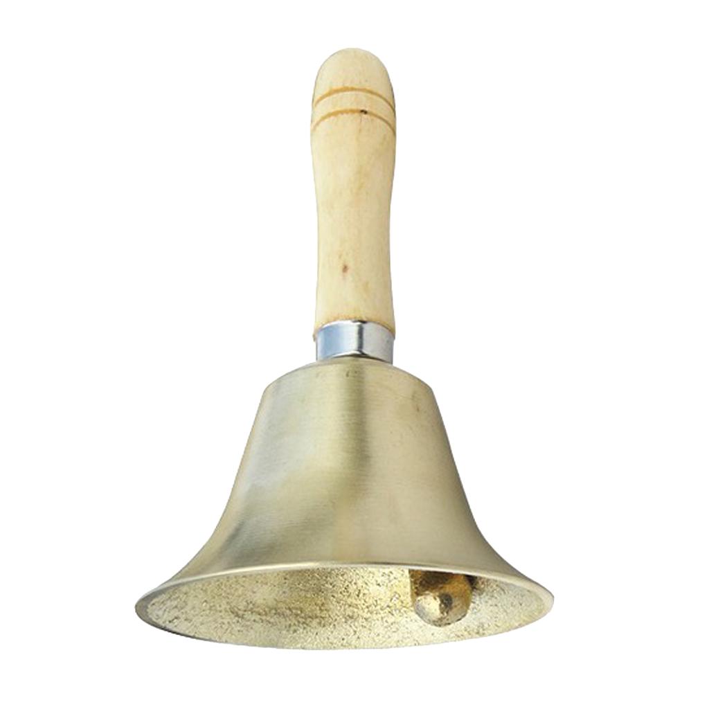 Sunnimix Đồng Tay Chuông Với Tay Cầm Bằng Gỗ