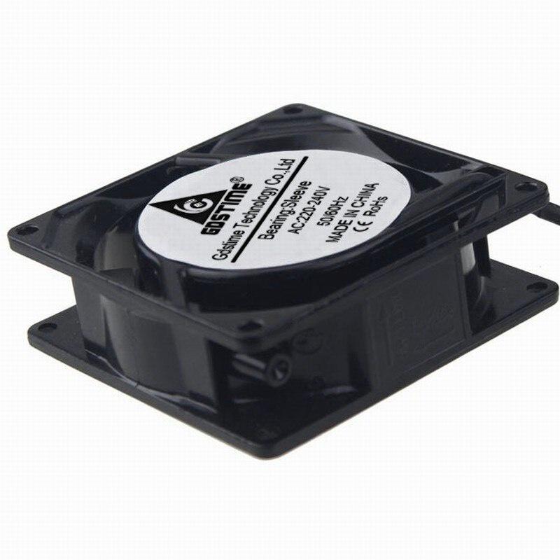 1 Piece Gdstime 1 Wires 8cm Metal Cooling Fan 11V 140V 80mm x 11mm 3-inch AC Fan 80mm*80mm*11mm Machine Case Cooler 8011 Sleeve