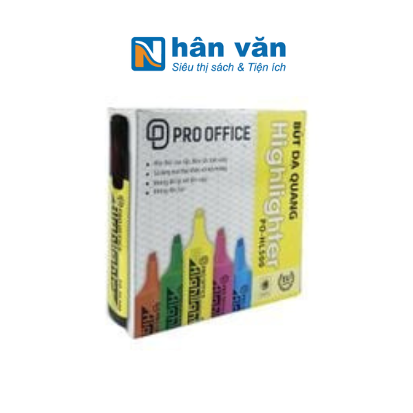 Bút Dạ Quang Highlight Pro Office PO-HL500 - Nhiều Màu