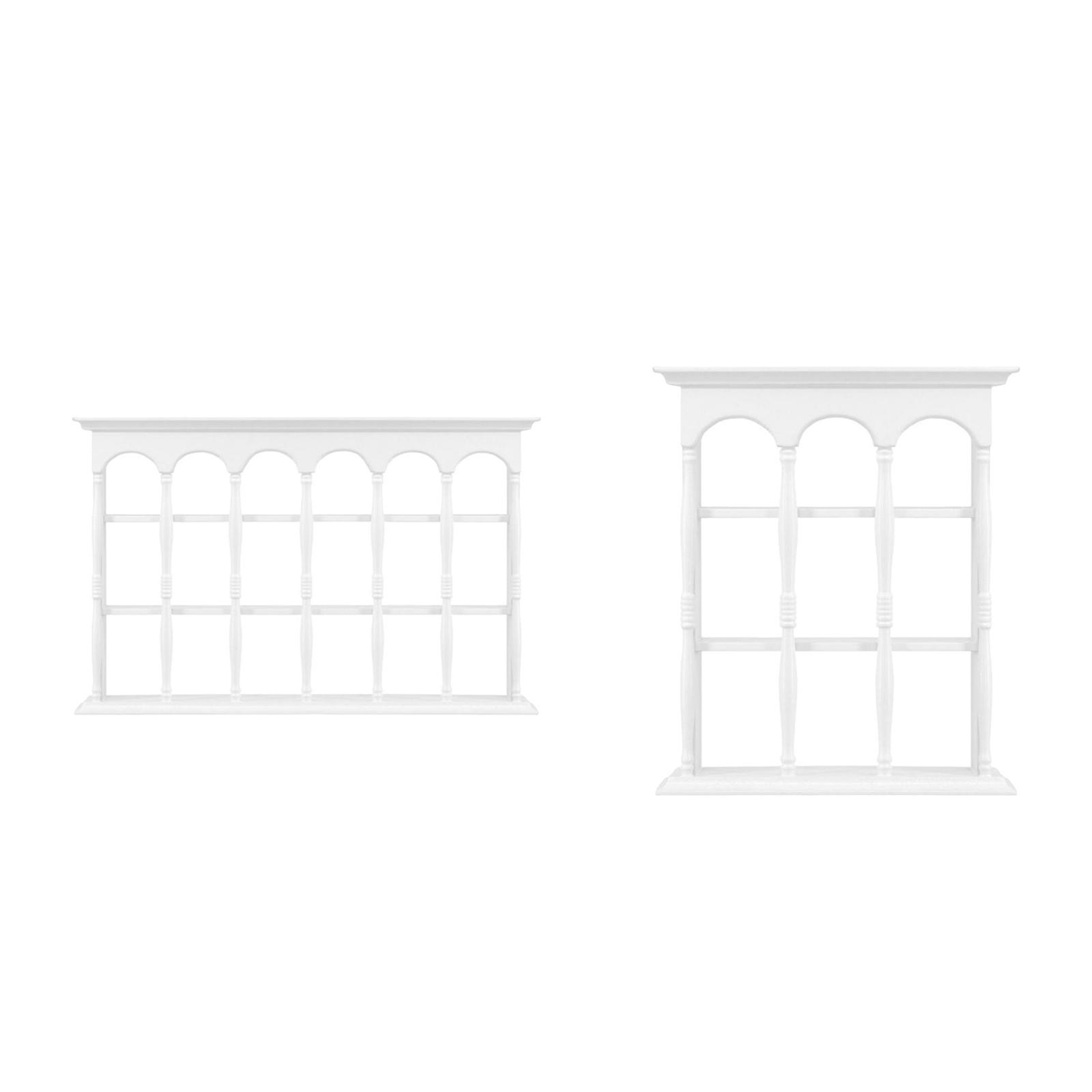 2pcs 1/6 Organizer Shelf Micro Landscape for Dollhouse White Small Large