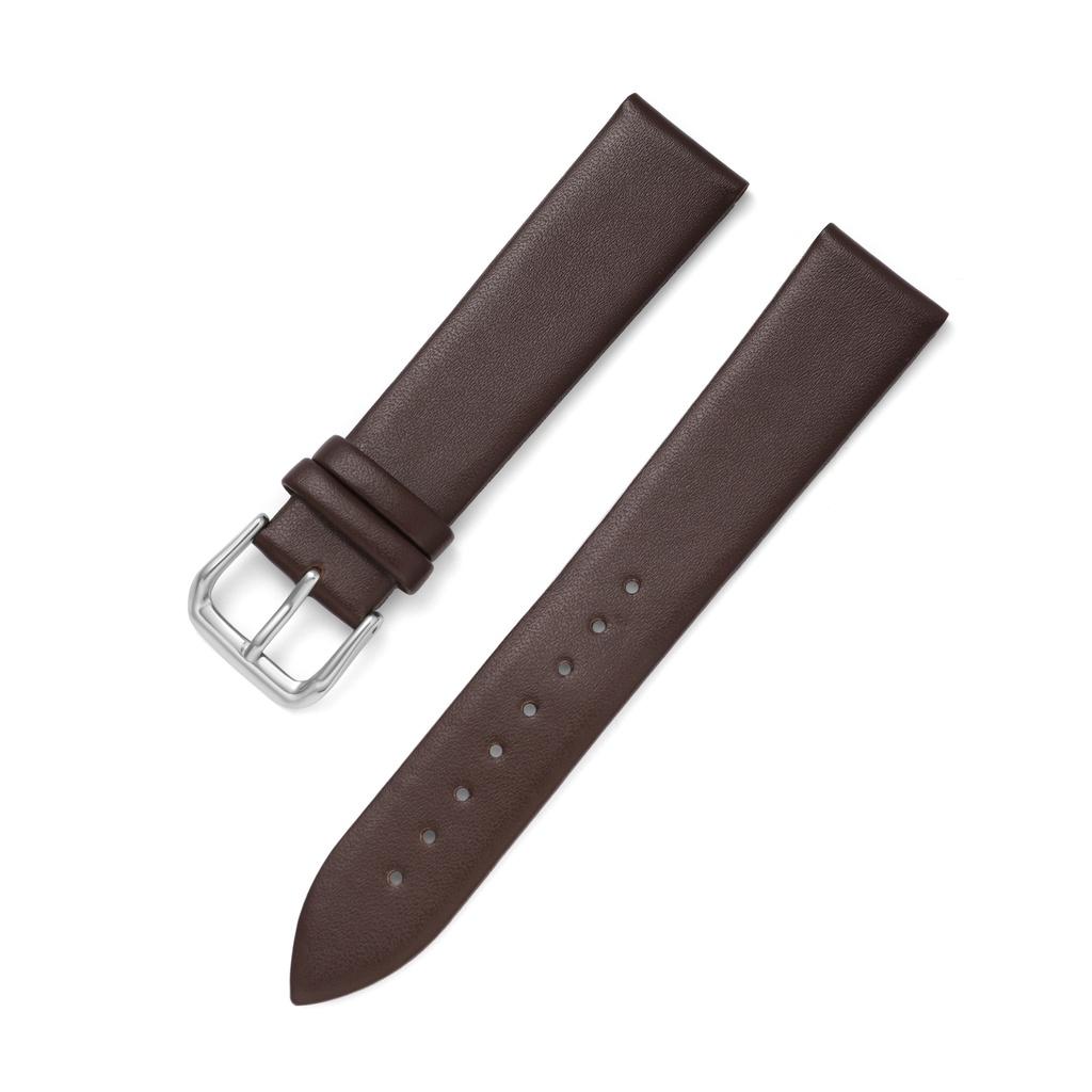Dây đồng hồ da bê mềm slim BO-20 chống thấm nước nhiều size 10 12 14 15 16 18 19 20 22mm