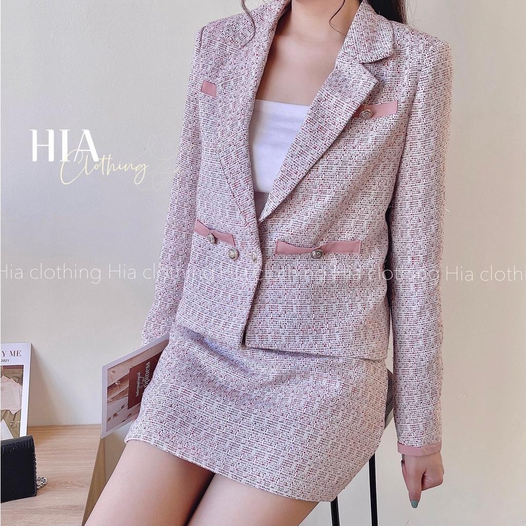 Set Áo Khoác Dạ Chân Váy Ngắn S297 Gam Màu Hottrend | Thiết Kế Độc Quyền| Chất Vải Thoáng Mát HIA Clothing S297